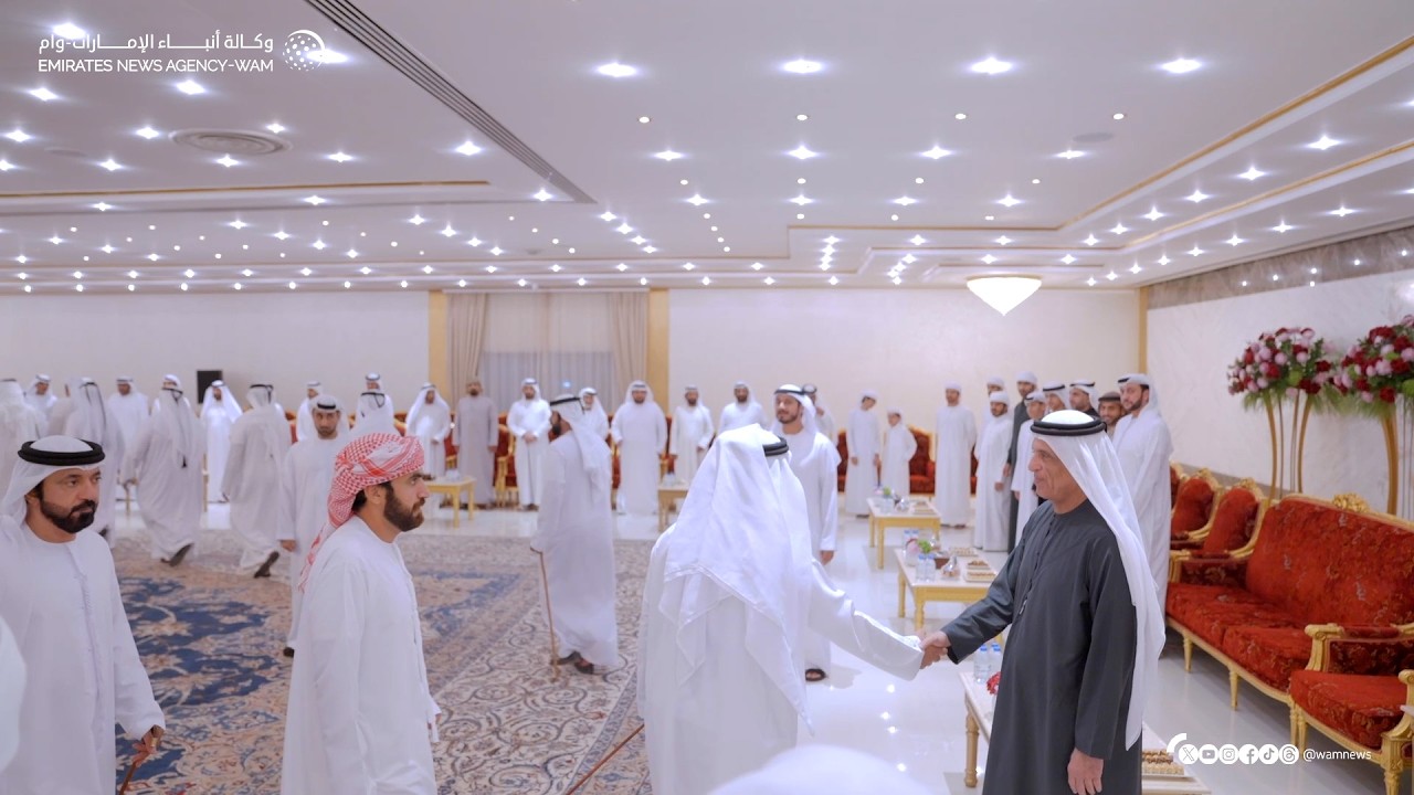 سعود بن صقر يستقبل المهنئين بشهر رمضان المبارك