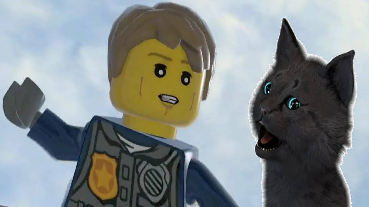 СУПЕР КОТ В ГТА ДЛЯ ДЕТЕЙ ЛЕГО СИТИ 🐱  Lego City Undercover 🐱 ЧЕЙЗ ЛОВИТ ПРЕСТУПНИКОВ НА КРЫШЕ