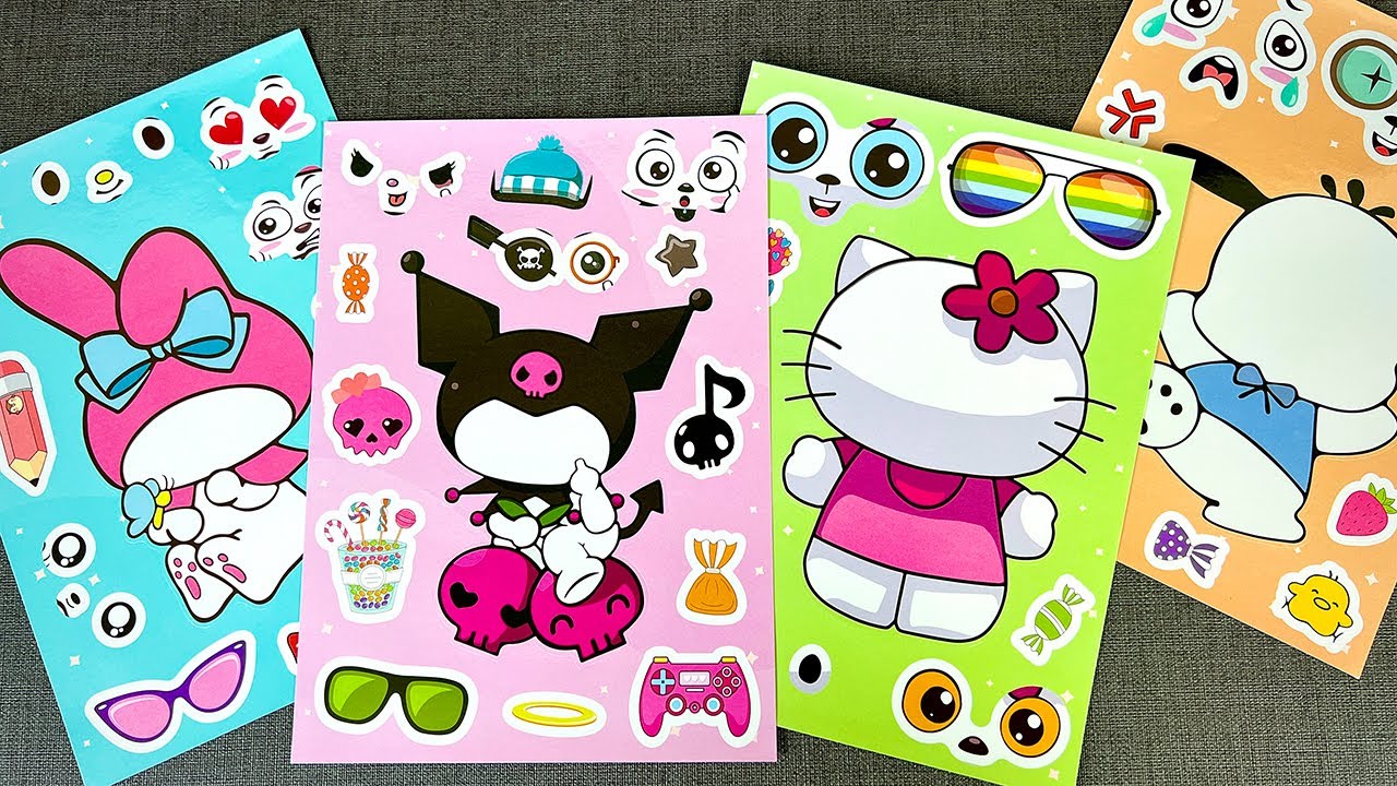 [🍭paper diy🍭] サンリオ クロミメロディ ハローキティ シールブックコレクション