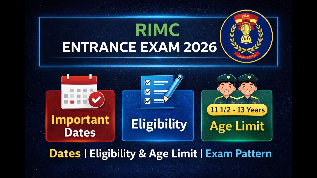 RIMC Entrance Exam 2026 | Important Dates, Eligibility, Age Limit & Exam Pattern Explained