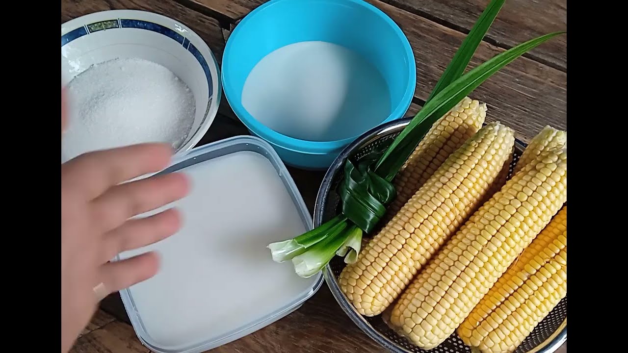 របៀបធ្វើបង្អែមបបរពោត Make Corn Dessert Recipe