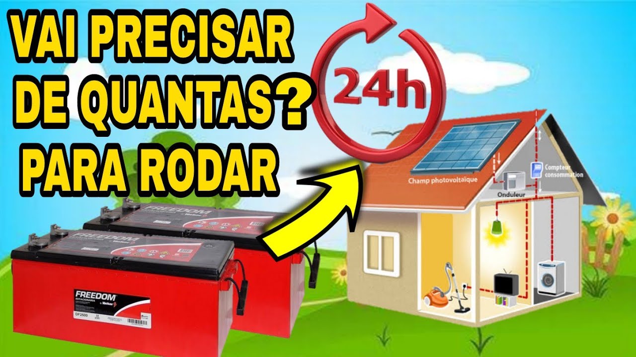 Como Dimensionar As Baterias Para o Sistema de Energia Solar Off Grid Muito Fácil!