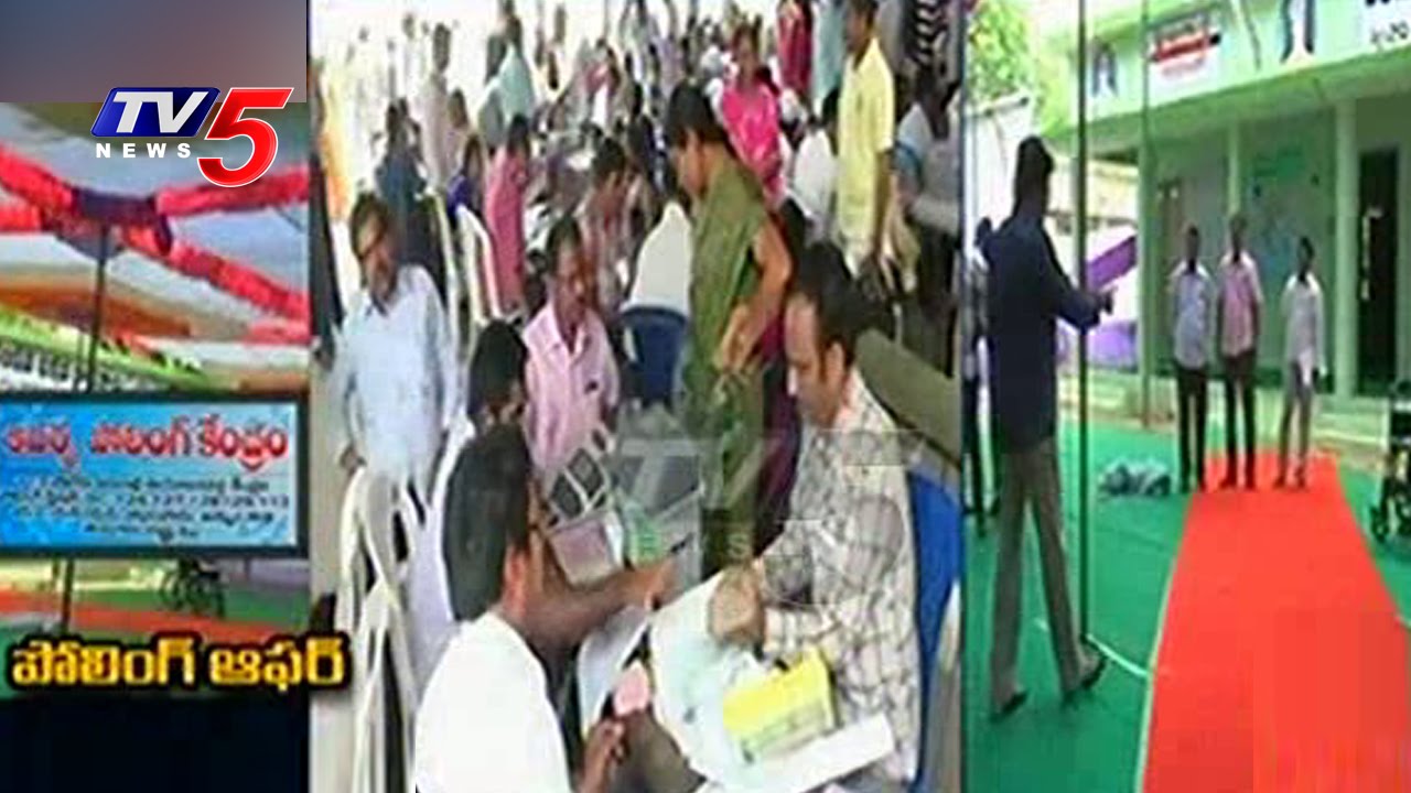 EC Special Arrangements In Model Polling Booths | Paleru By Poll | TV5 News