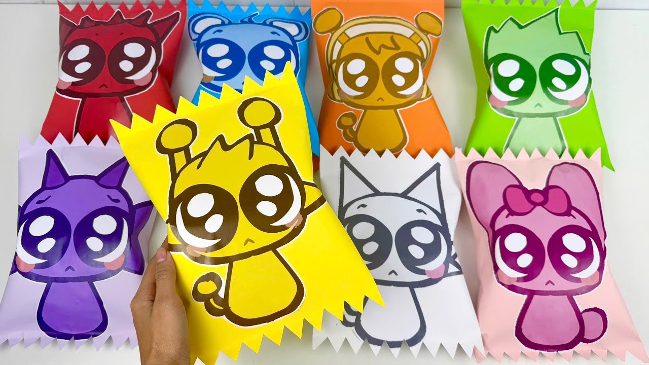 🍬 Paper DIY🍬 Incredibox Candy SPRUNKI BLIND BAG Unboxing | How to make Blind bag