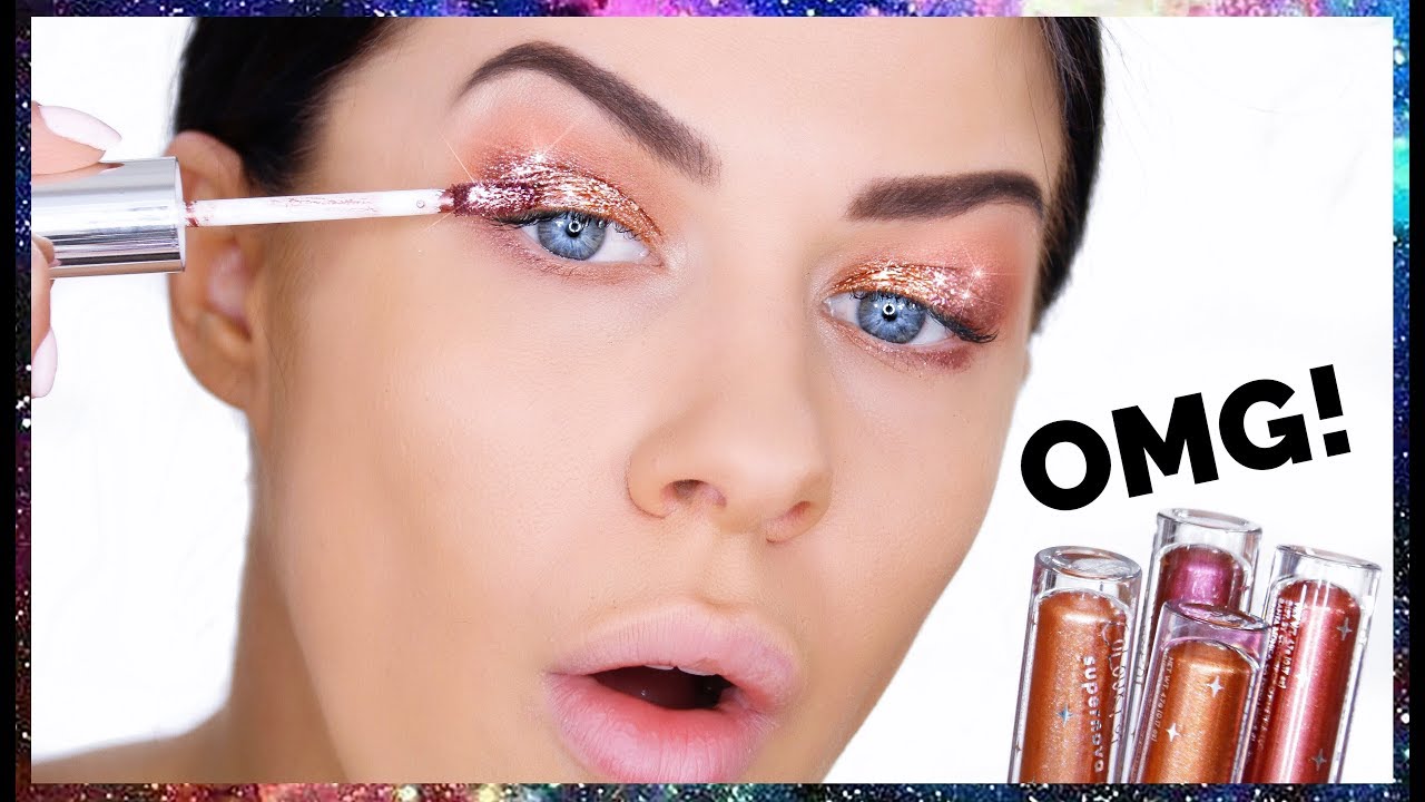 COLOURPOP SUPERNOVA LIQUID GLITTER EYESHADOWS!! SWATCHES & REVIEW!!
