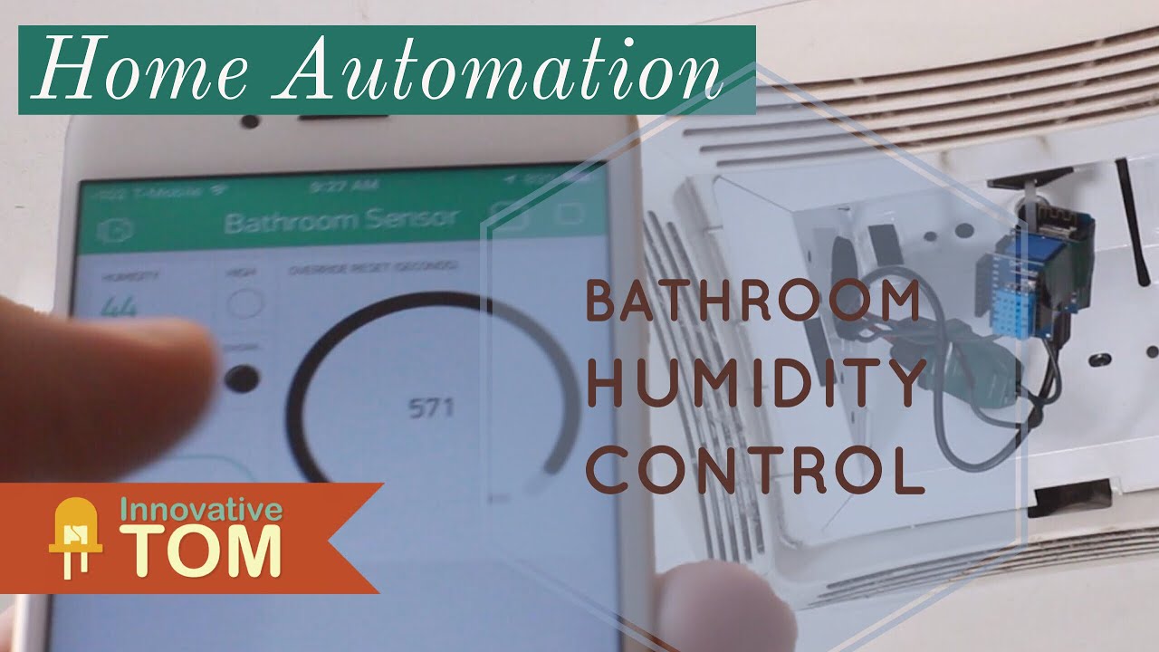 WiFi Bathroom Humidity Sensor w/Fan Control, App & Automation
