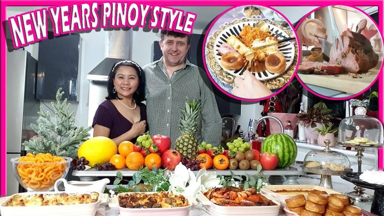 Celebrating The New Year Eve Filipino Style In The UK Pinoy Pilippines Celebrational Food