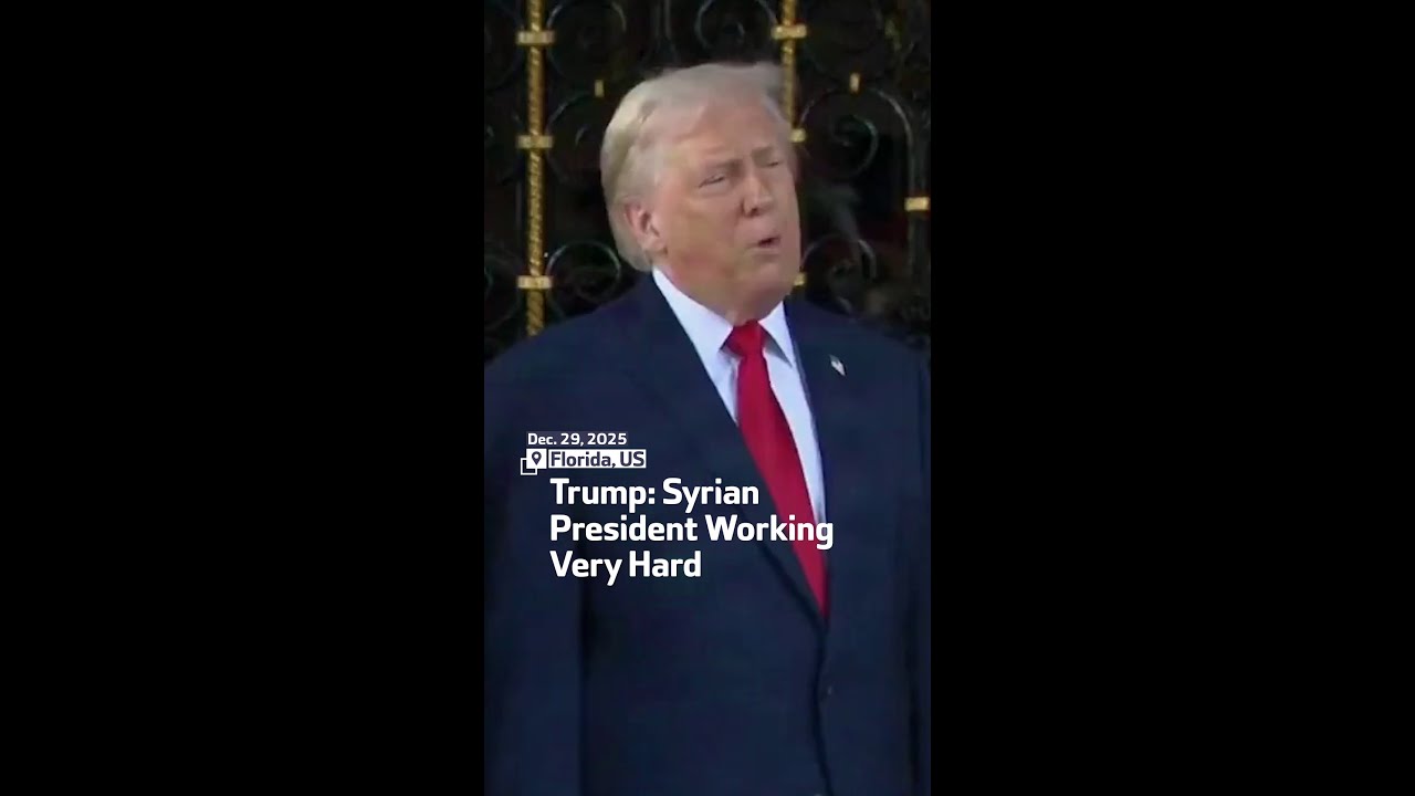 Trump: Syrian President Working Very Hard