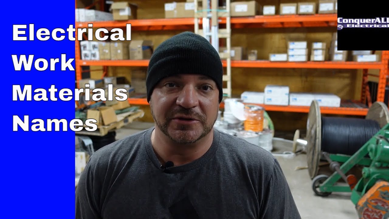 Electrical Work Materials Names