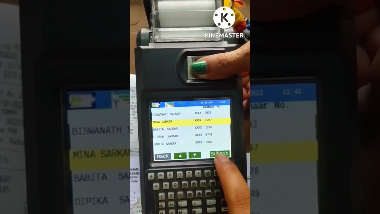 E-pos billing system November 2022 fingerprint use attached #epos
