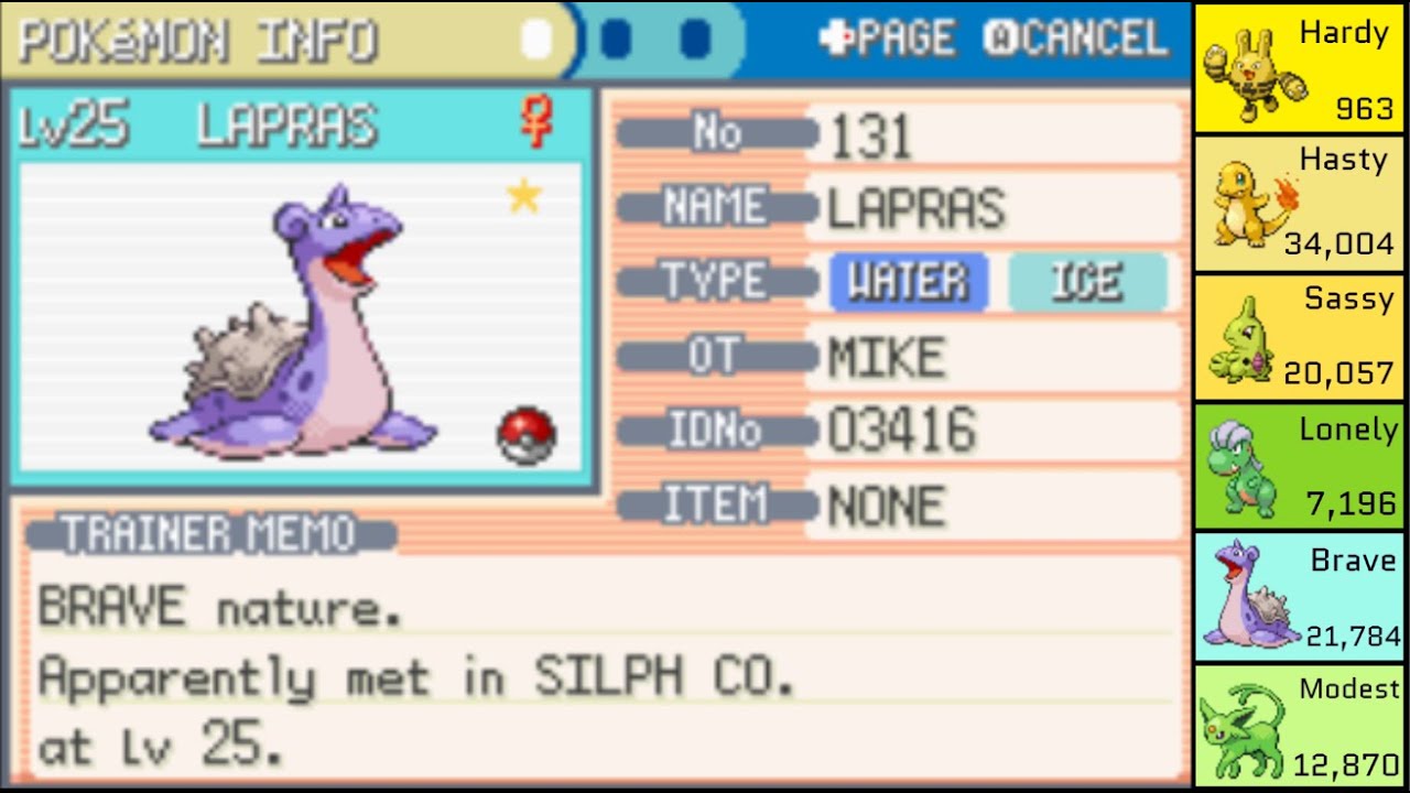 G3DTQ#6: Shiny Lapras After 21,784 Soft Resets in LeafGreen! DTQ Complete!!