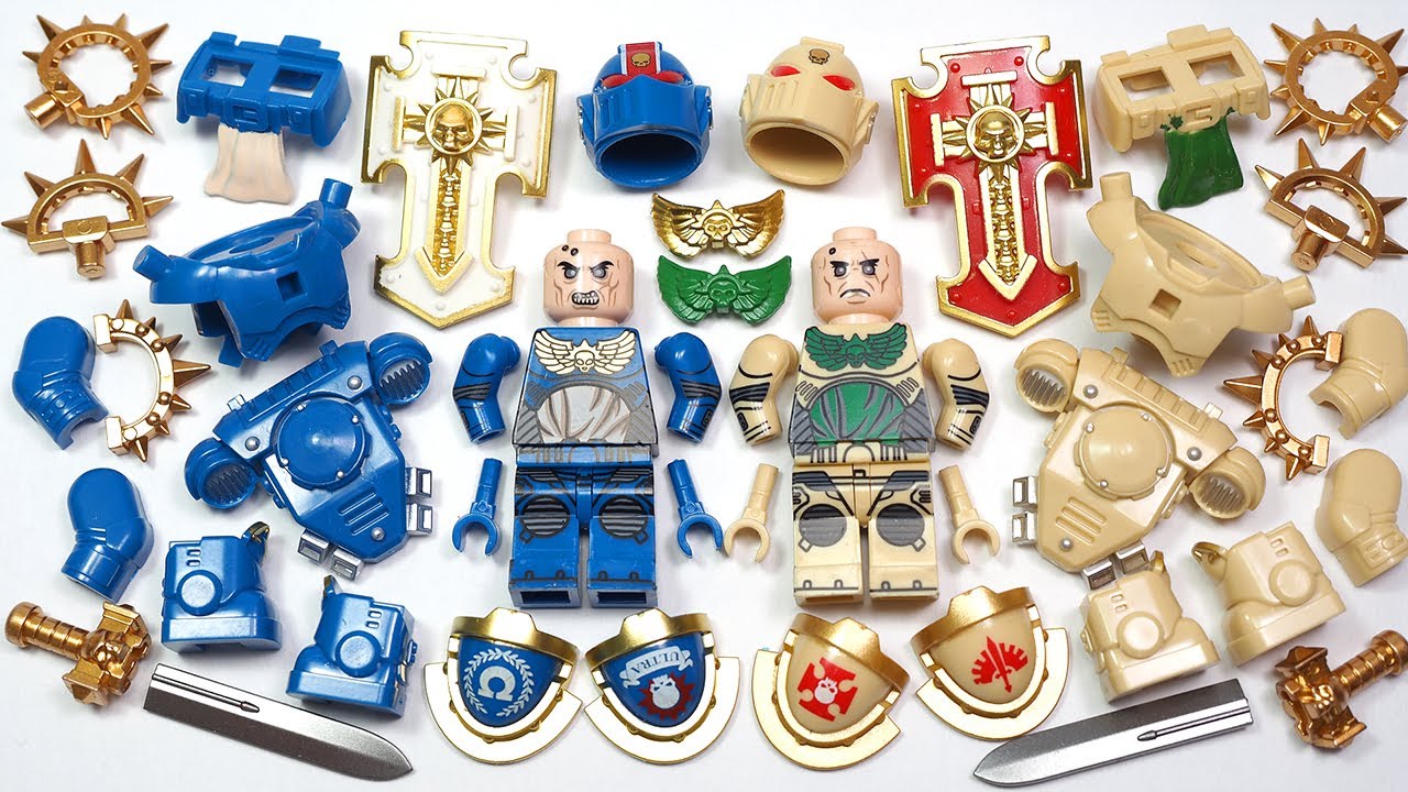 LEGO Warhammer 40,000 | Ultramarines Lieutenant | Warhammer 40k Unofficial Lego Minifigures