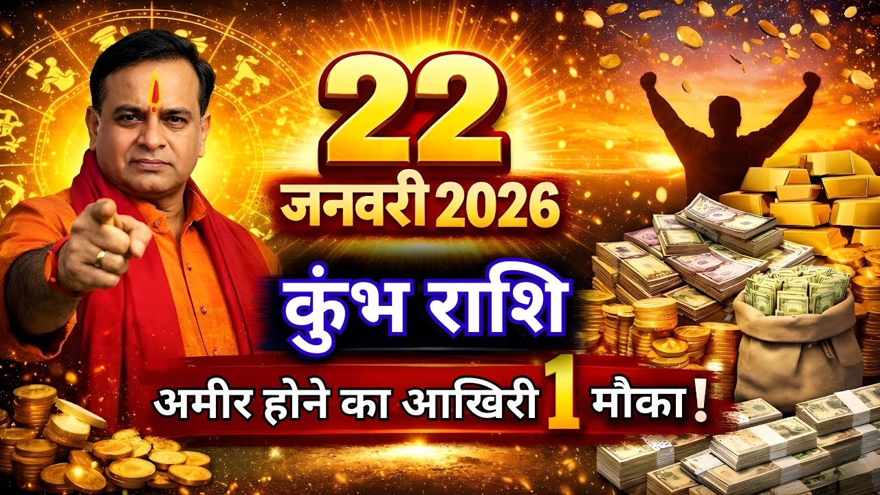 कुंभ राशि 22 जनवरी 2026: गणेश जयंती पर अमीर होने का आखिरी 1 मौका मिलेगा!