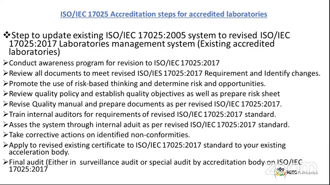 Understanding ISO/IEC 17025 Webinar