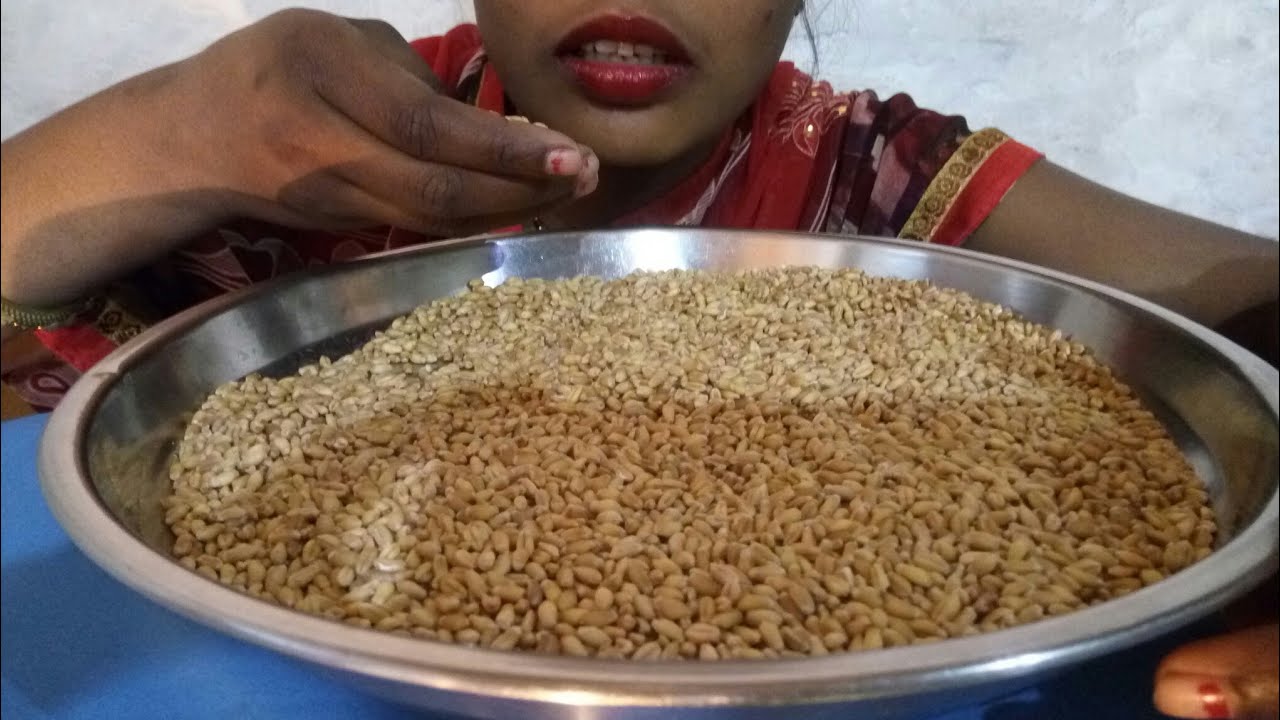 ASMR SAS RAW WHEAT EATING