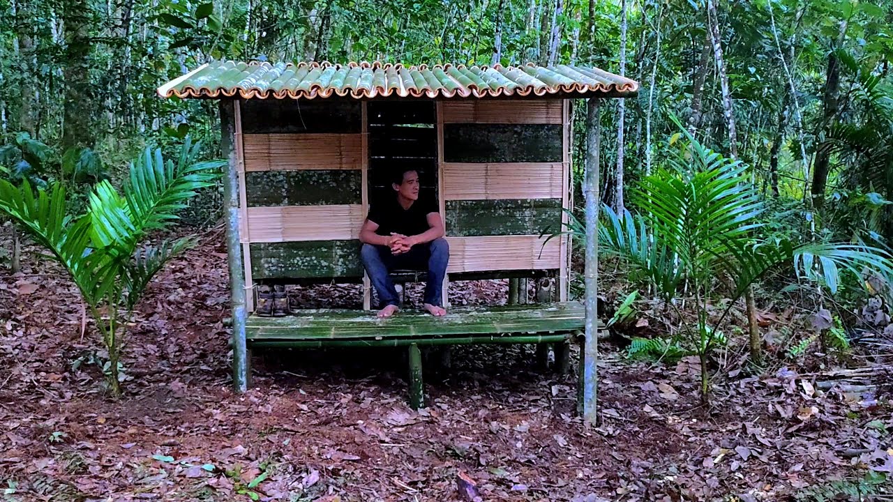 10 HARI MEMBANGUN PONDOK BAMBU SENDIRIAN MULAI SAMPAI SELESAI