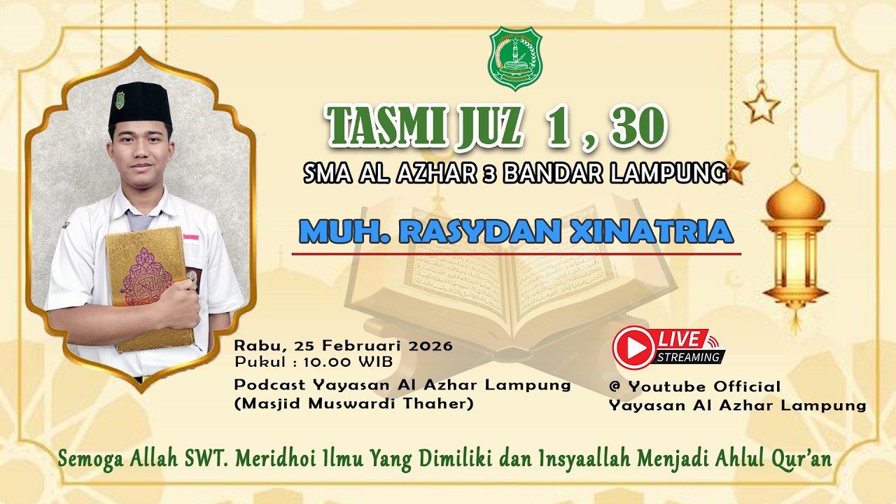 KBM TAHFIDZ MUROJA'AH JUZ  01 - 30 A.N  MUH. RASYDAN XINATRIA