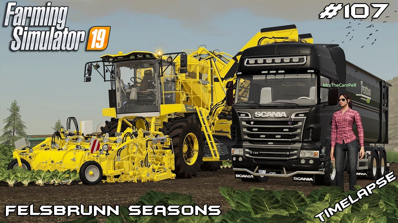 Sugar beet harvest | Animals on Felsbrunn Seasons | Farming Simulator 19 | Episode 107