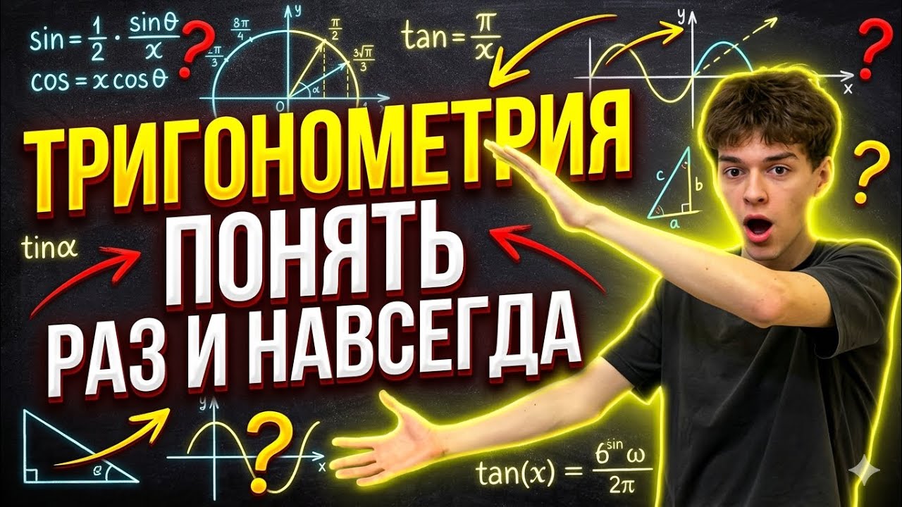 ТРИГОНОМЕТРИЯ ЗА 5 МИНУТ. Поймет даже первоклассник!