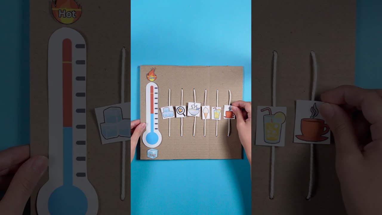 Hot or Cold? Fun Craft for Kids! ❄️🔥 #craft #fun