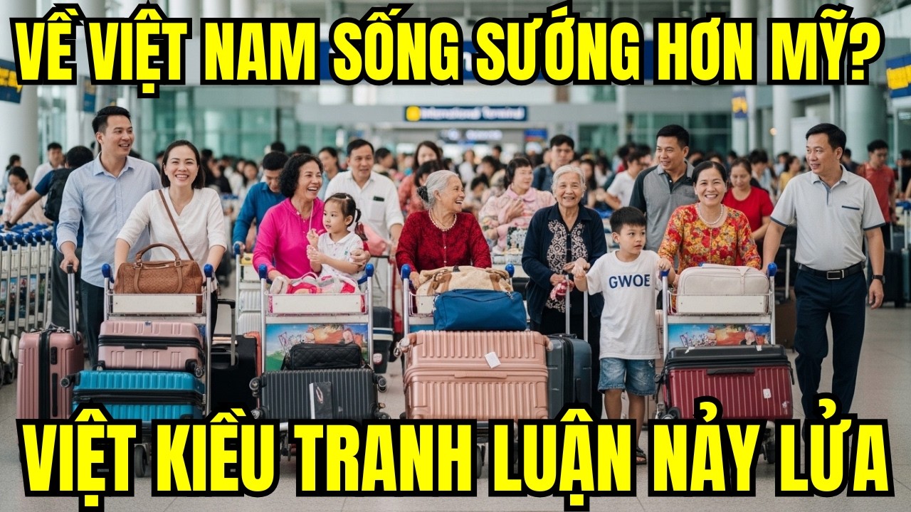 Về Việt Nam Sống Sướng Hơn Mỹ? Việt Kiều Tranh Luận Nảy Lửa: Có Tiền Việt Nam Là Thiên Đường