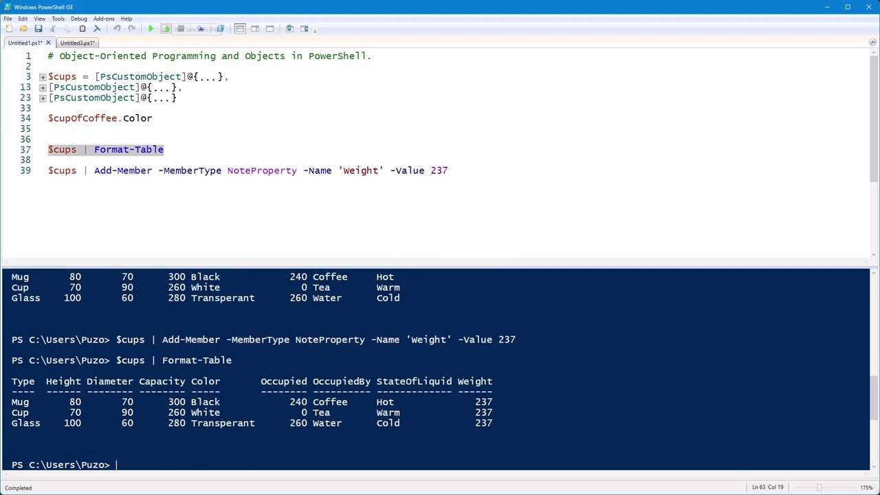 PowerShell - OOP & PSCustomObject