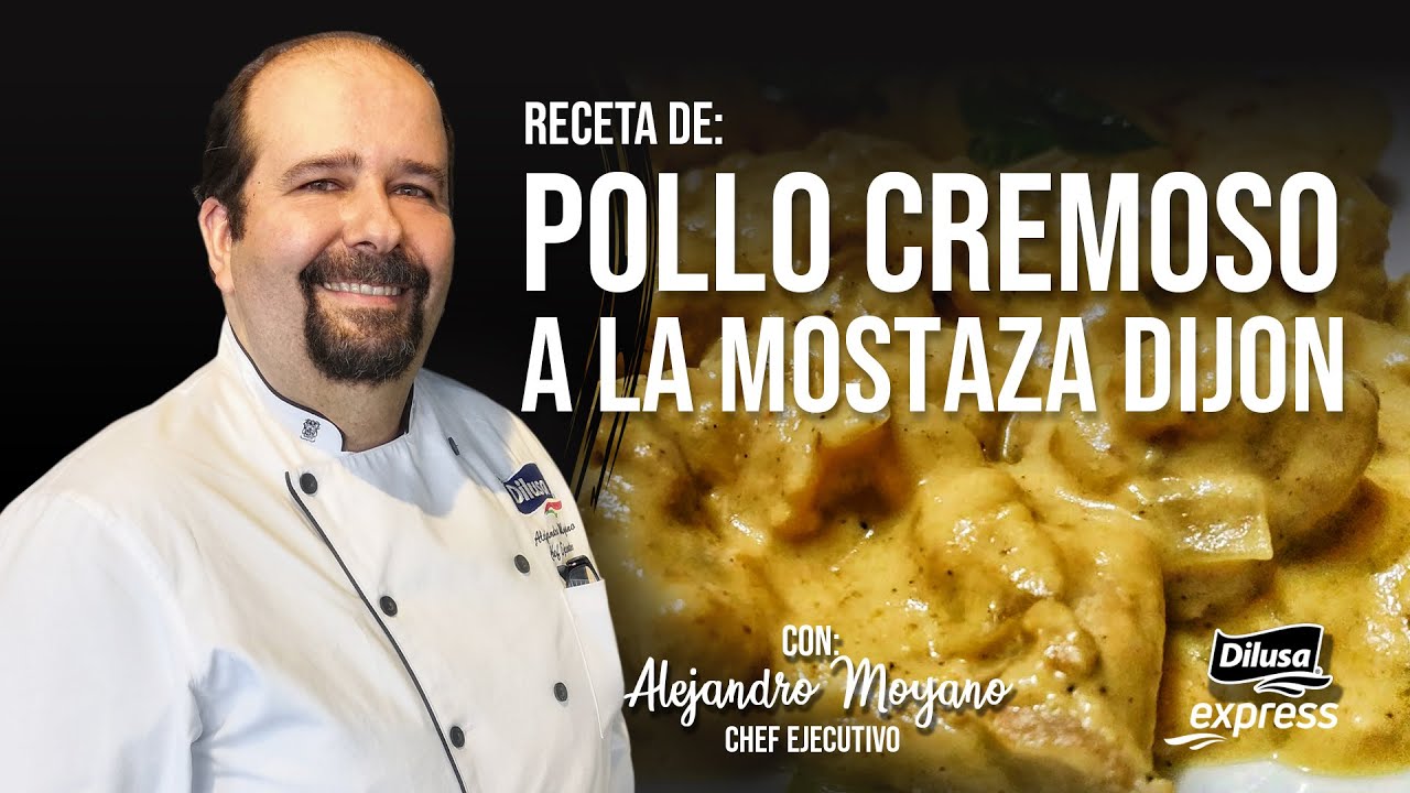RECETA DE POLLO CREMOSO EN MOSTAZA DIJON