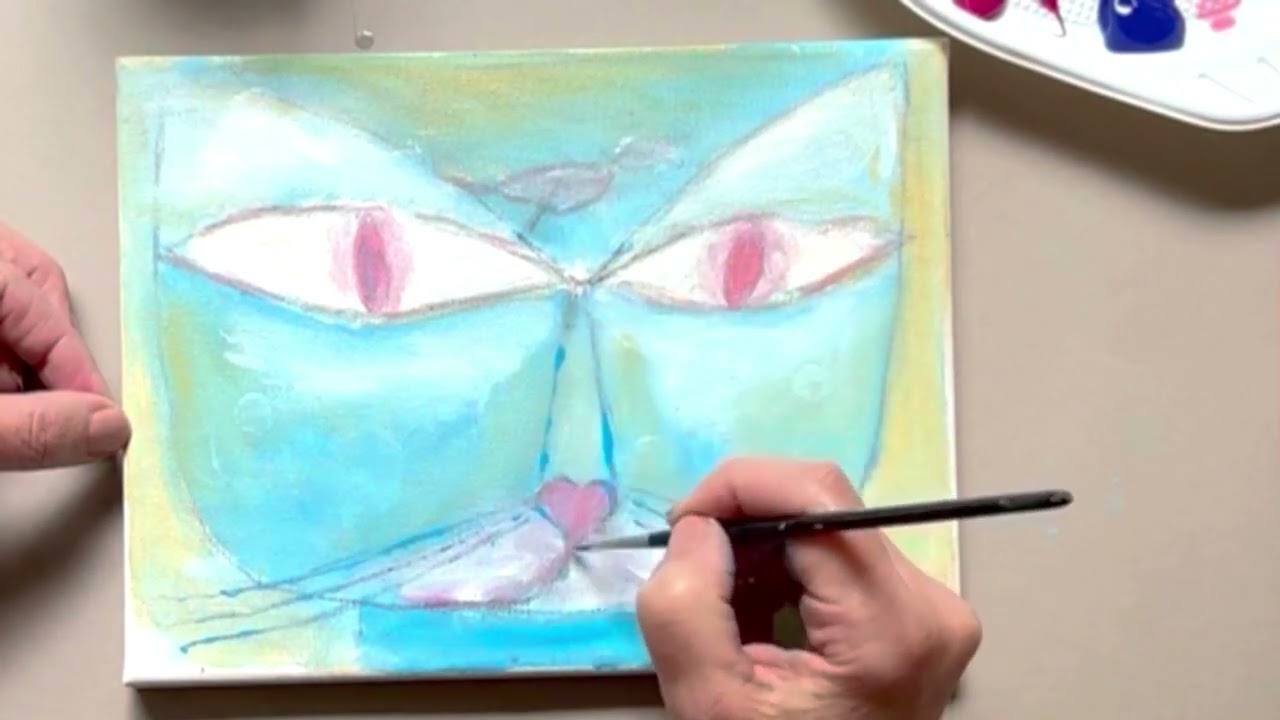 PAUL KLEE: CAT 😽 and BIRD🐦 Paint Like the Masters! 🎨Simple in Your Style! 🎨 For Beginners and Kids!