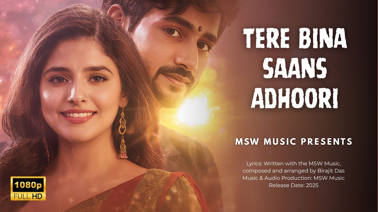 🎵Tere Bina Saans Adhoori | Bollywood Romantic Song 2025 | MSW Music Hindi Presents 🎵