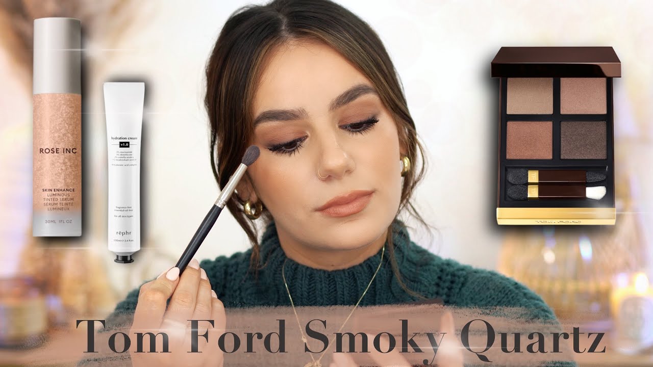 TOM FORD SMOKY QUARTZ CRÈME Eyeshadow Quad + ROSE INC SKIN TINT + REPHR Hydration Cream