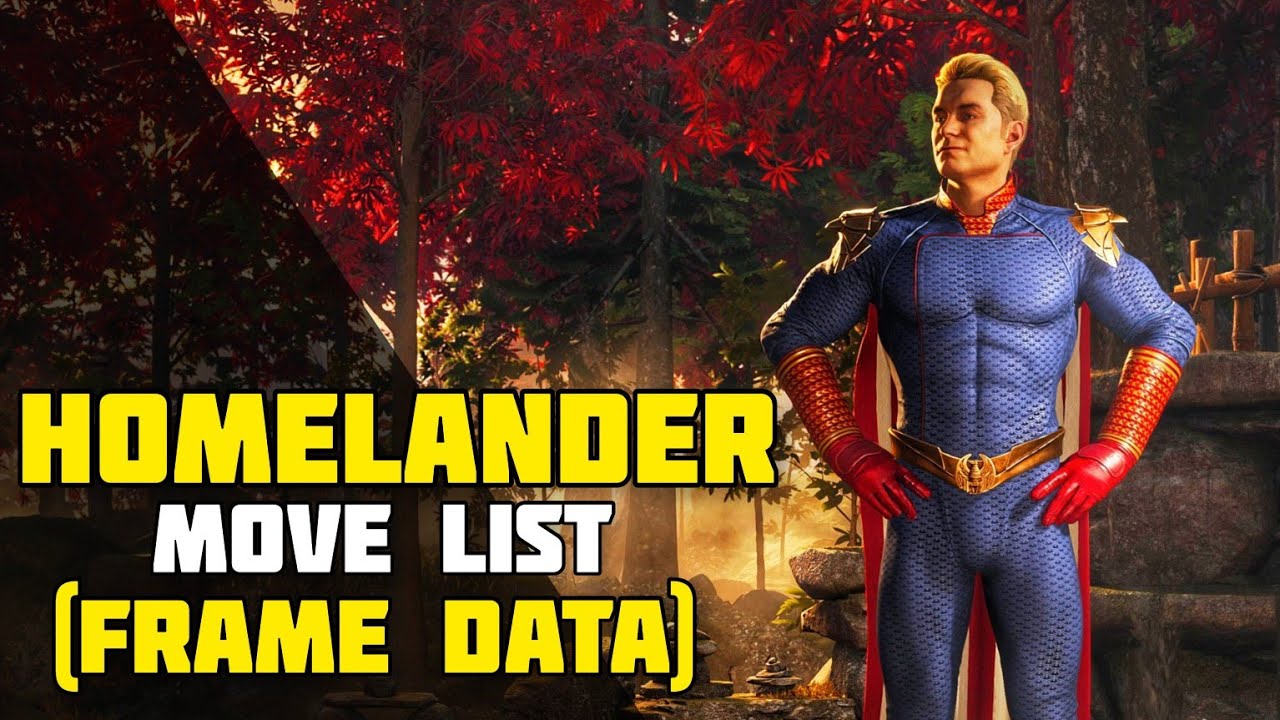 Mortal Kombat 1 - Homelander Move List with (Frame Data)