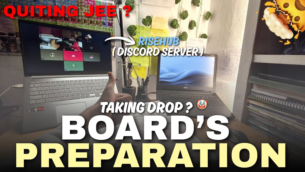 Taking Drop 😶‍🌫️ | Quitting JEE? Boards Preparation Study Vlog 📚🔥