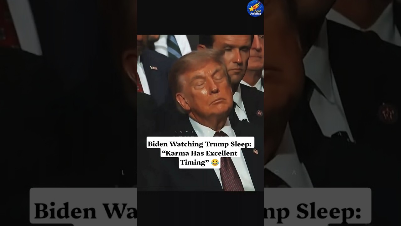 Imagine Biden Watching Trump Doze Off After All Those &ldquo;Sleepy Joe&rdquo; Jokes 😴😂 #Trump #joebiden #kimmel