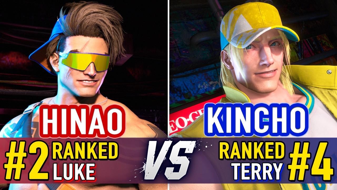 SF6 🤜 HINAO (#2 Ranked Luke) vs KINCHO (#4 Ranked Terry) 🤛 SF6 High Level Gameplay