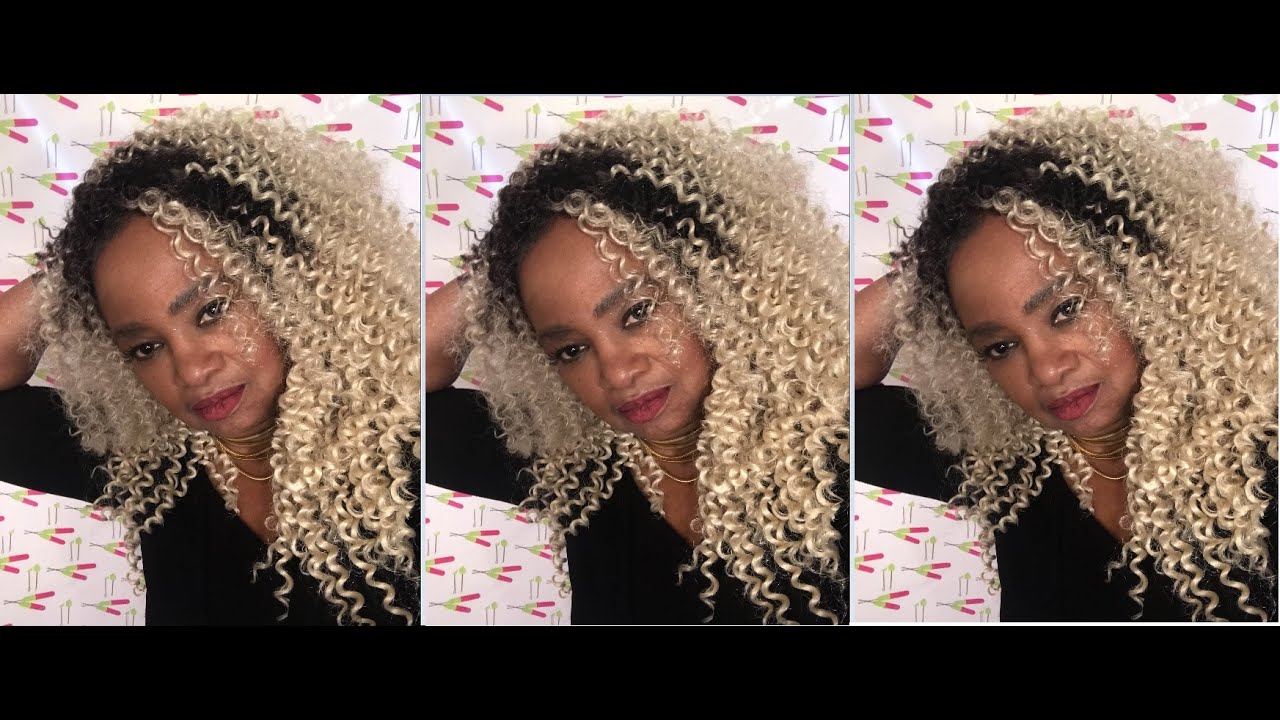 SENSATIONNEL LULUTRESS 3X BOHEMIAN 14 14 14 CROCHET BRAIDS WIG COLOR T2 613