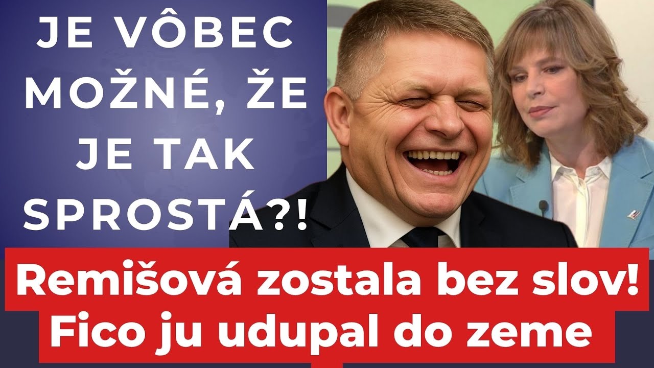 Tvrd&aacute; por&aacute;žka! Remi&scaron;ov&aacute; zostala bez slov! Fico ju udupal do zeme #politika #fico #slovensko 