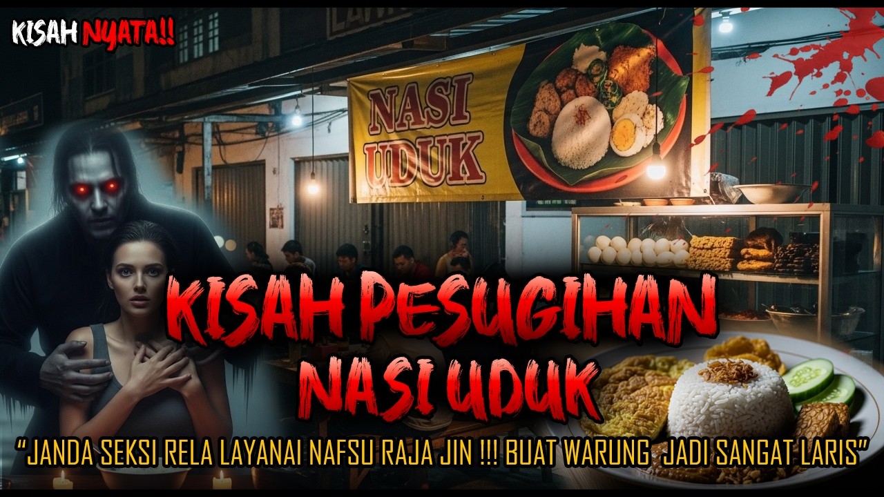 BIKIN MERINDING !! KISAH PESUGIHAN NASI UDUK ,JANDA S3KSI LAYANI RAJA JIN BIAR WARUNG LARIS