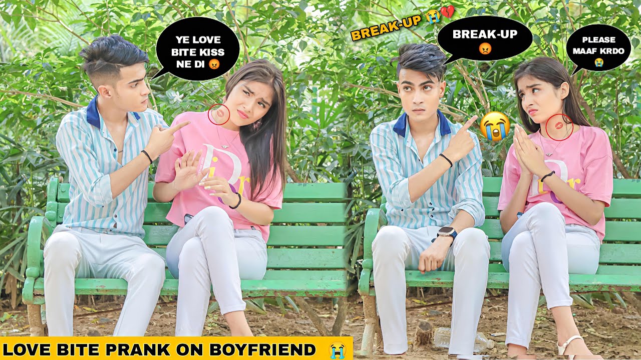 Lovebite Prank On Boyfriend | ( Gone Extremely Angry 😡 ) | Justin Romio