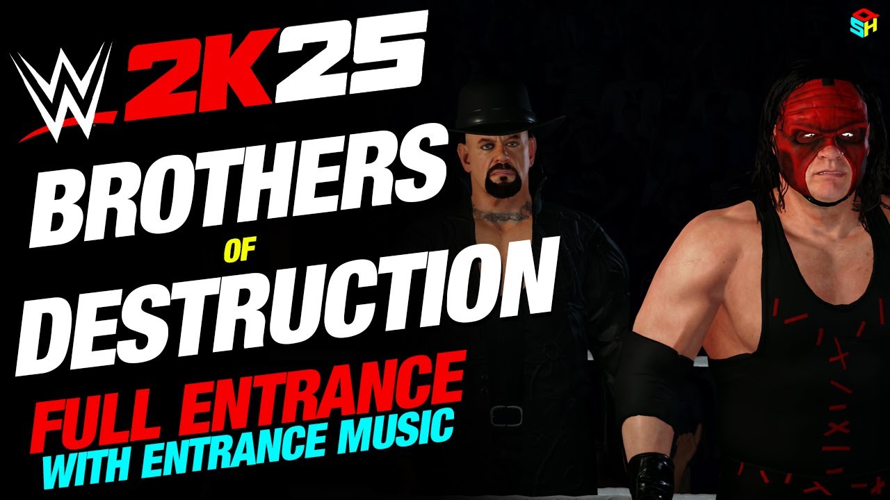 Выход BROTHERS OF DESTRUCTION на WWE 2K25 - #WWE2K25 Выход Гробовщика и Кейна с музыкой