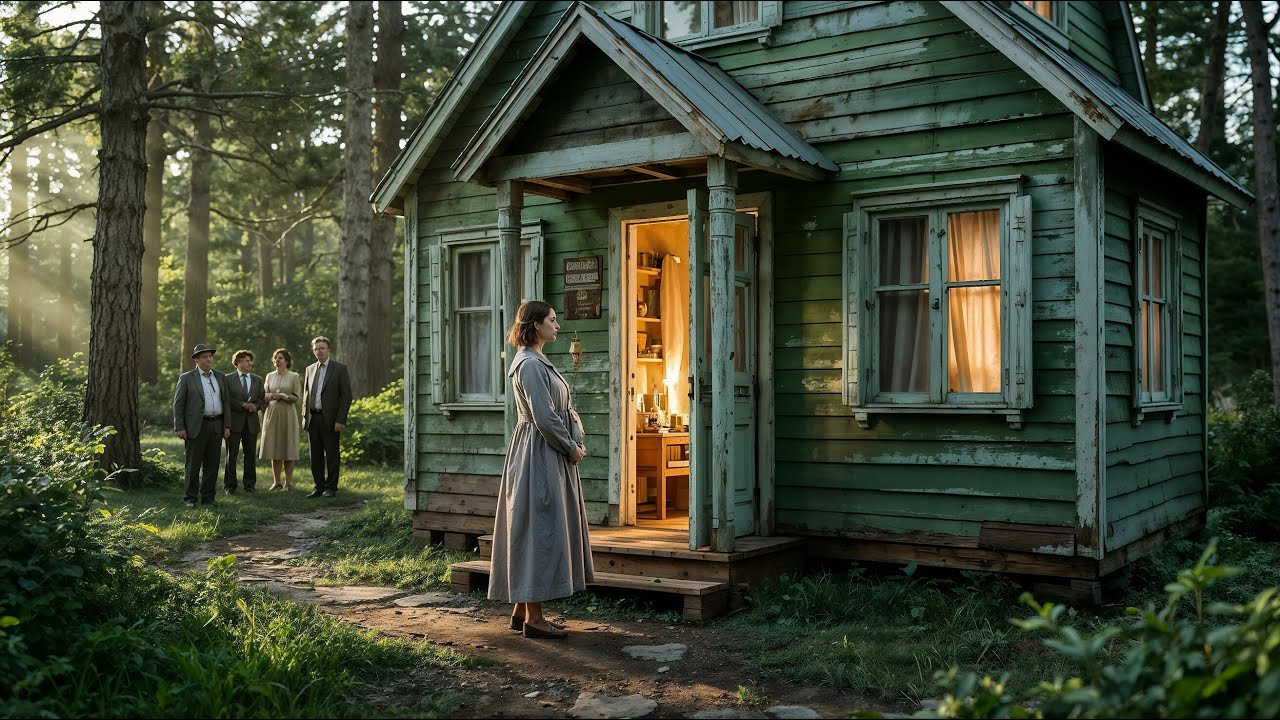 They Laughed at the Pregnant Woman Who Inherited Only a Tiny Cabin — Until She Opened the Door.
