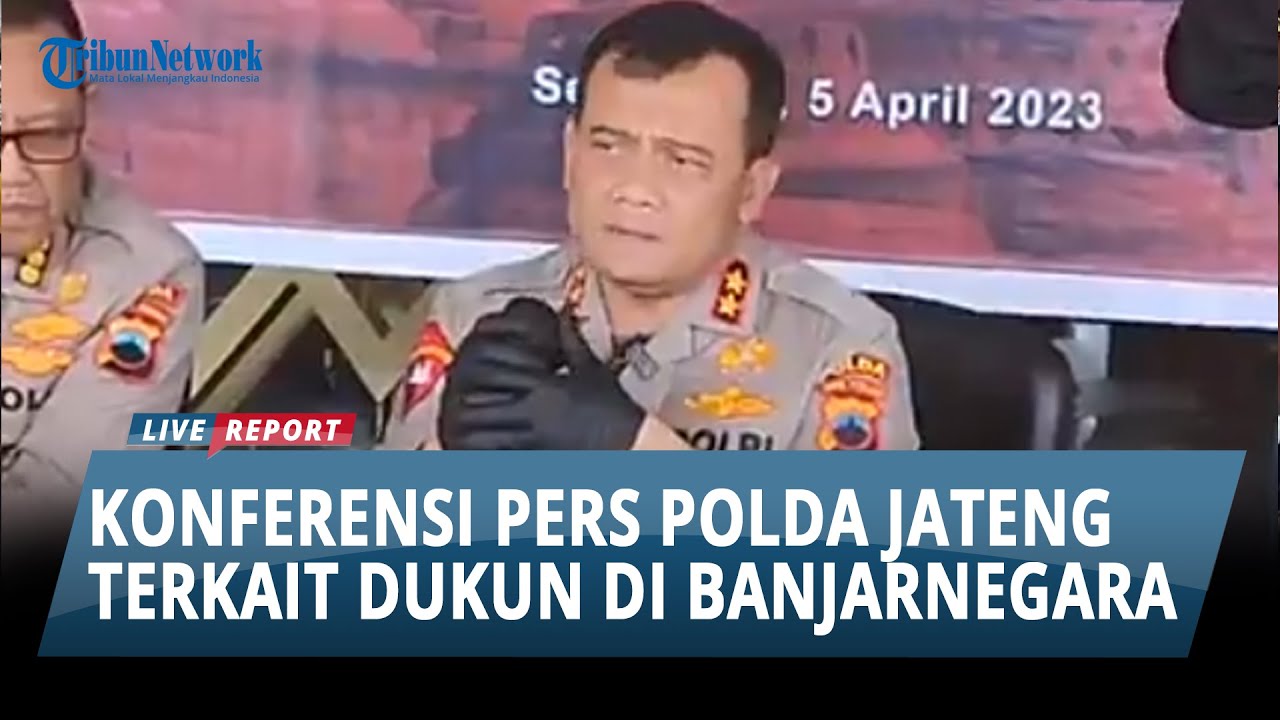 Konferensi Pers Polda Jateng Terkait Pengakuan Tersangka Dukun di Banjarnegara