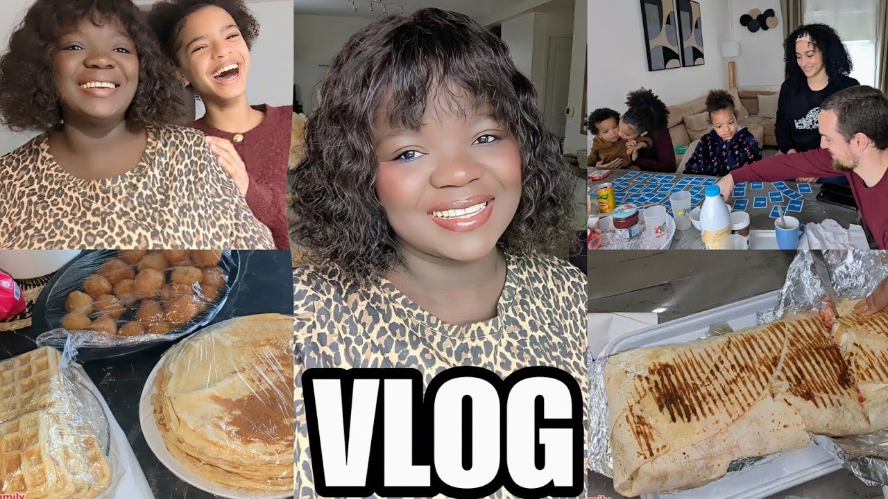 VLOG/LES ENFANTS ME VEXE😭/SOIRÉE TRÈS GRASSE CHEZ MAMIE,😱 LES GROS TACOS🌮 DE 32 CM😯