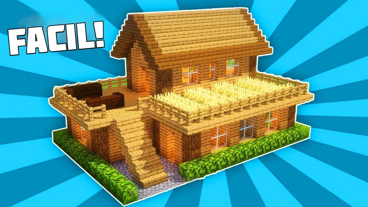 ✔ Como hacer una CASA DE MADERA PERFECTA para SURVIVAL en Minecraft