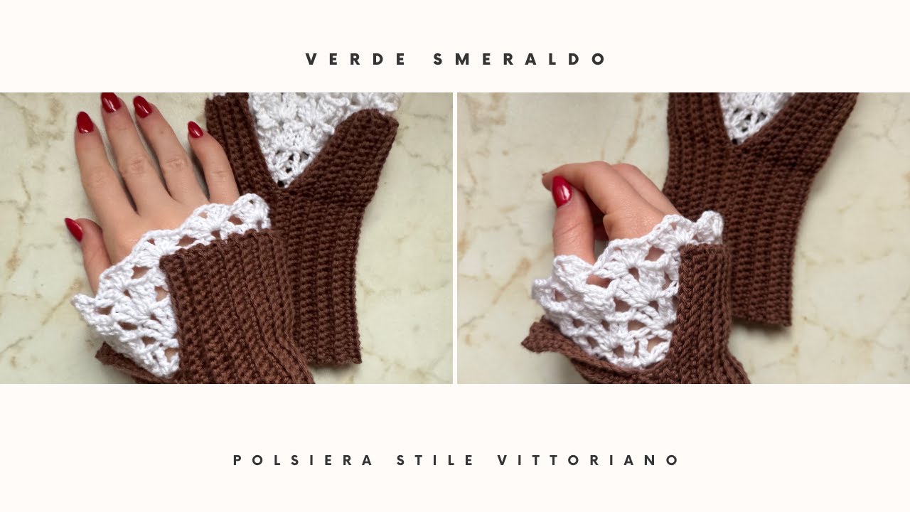 TUTORIAL GUANTO/POLSINO STILE VITTORIANO 💫|| Come fare un scalda polso stile vittoriano a uncinetto