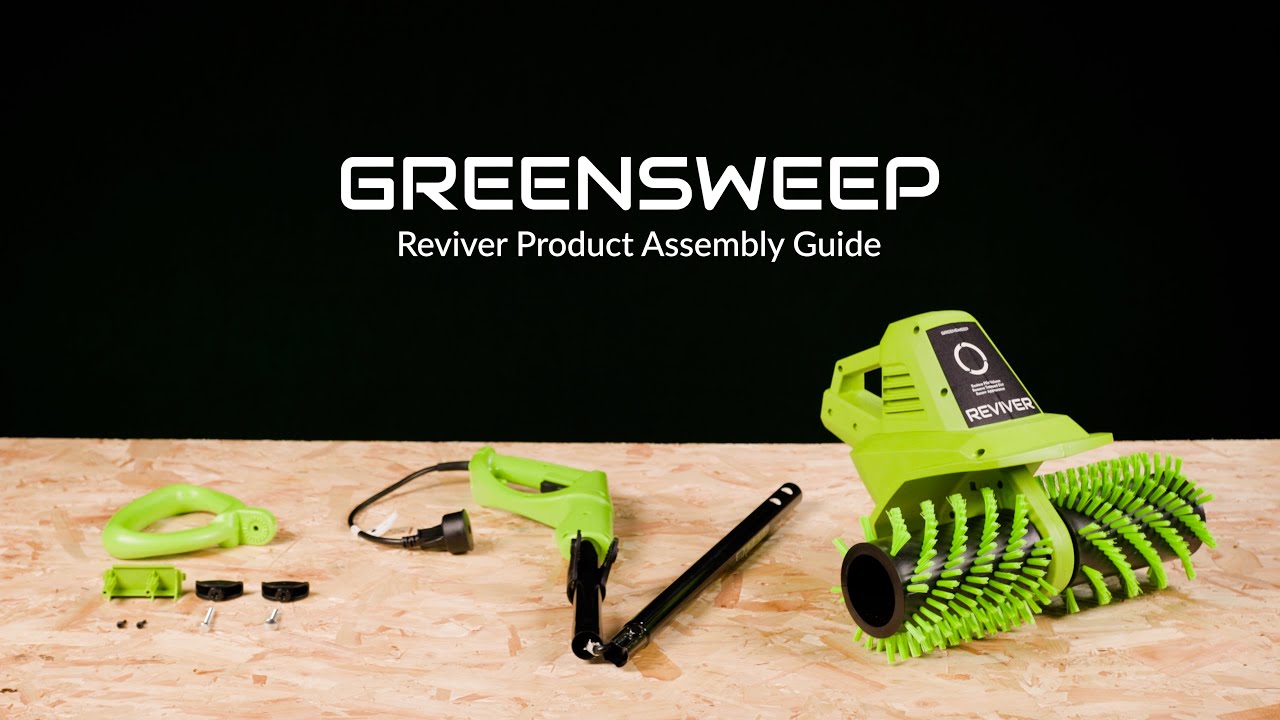 GreenSweep Reviver Artificial Grass Sweeper | Quick Assembly Guide