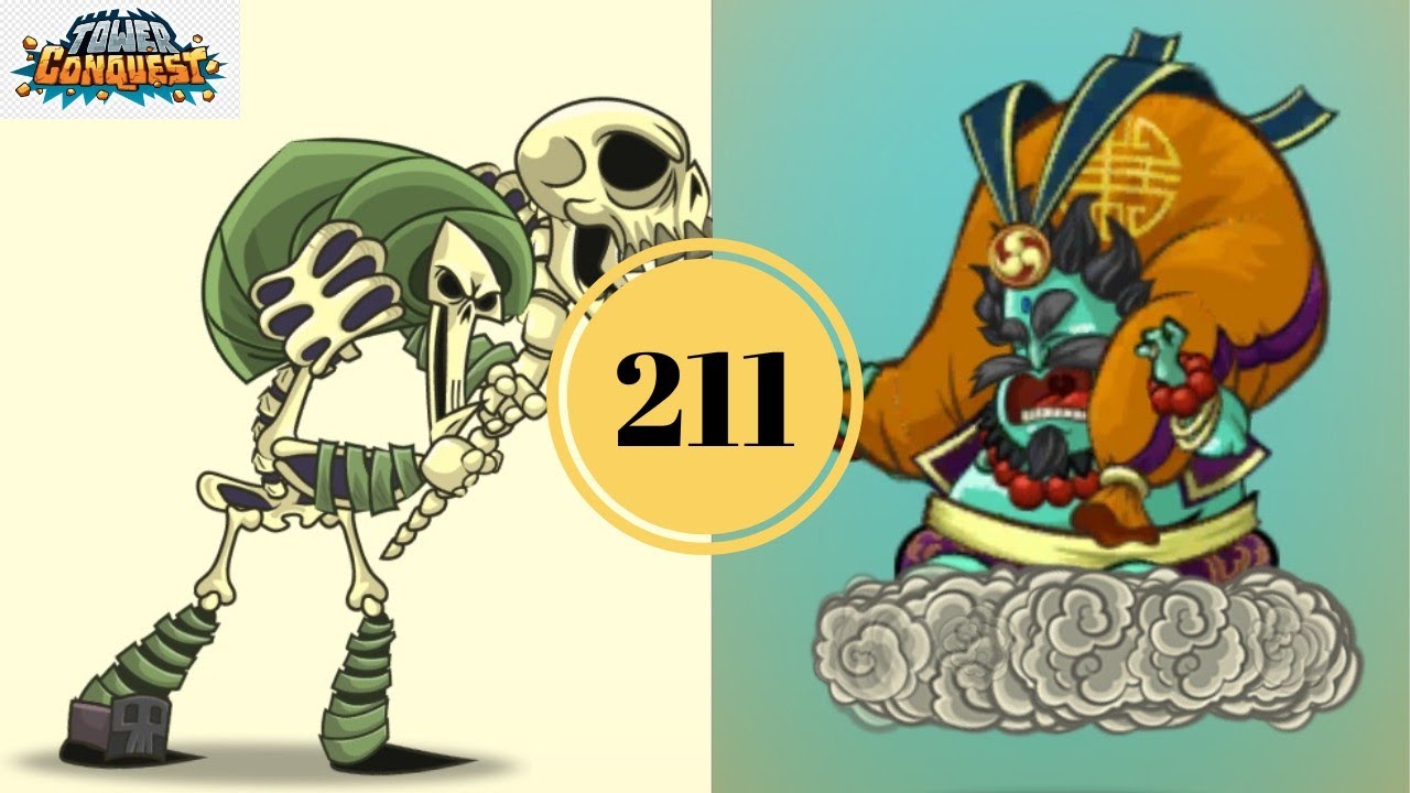 Tower Conquest:gameplay walkthrough best team part 211(ios, android&pc)
