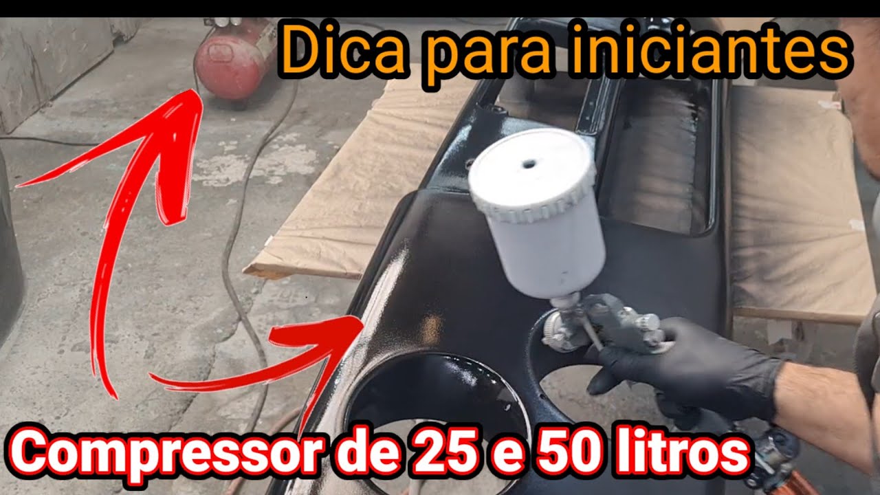 Como regular pistola de pintura com compressor de 25 a 50 litros