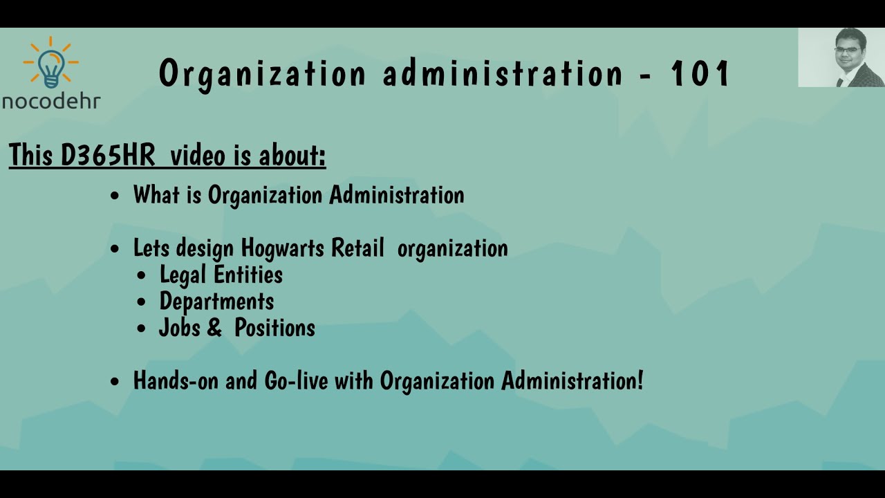 03 - D365HR101 - Organization Administration 101