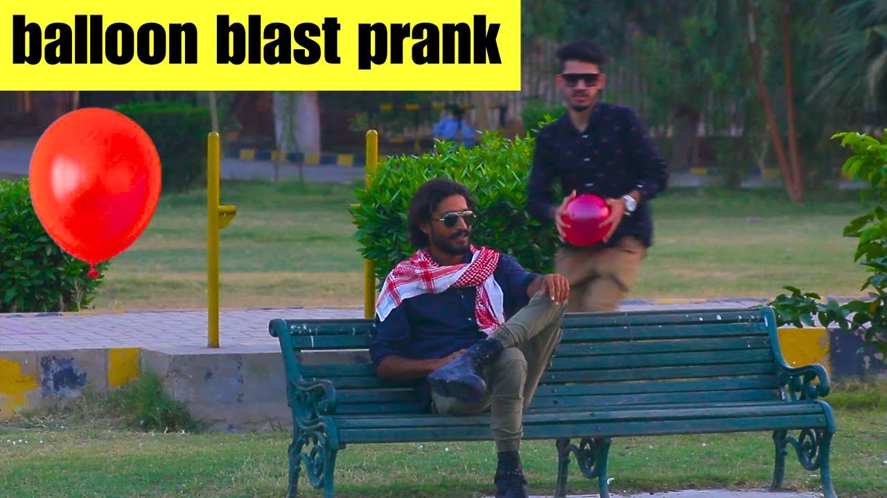 water balloon blast prank | water balloon pop prank | balloon prank