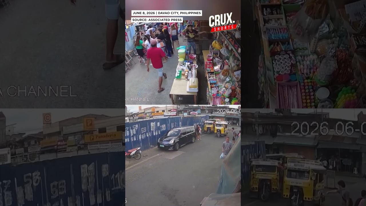 Moment:  CCTV Footage Shows Magnitude 7.8 Earthquake Hit Davao City In The Philippines